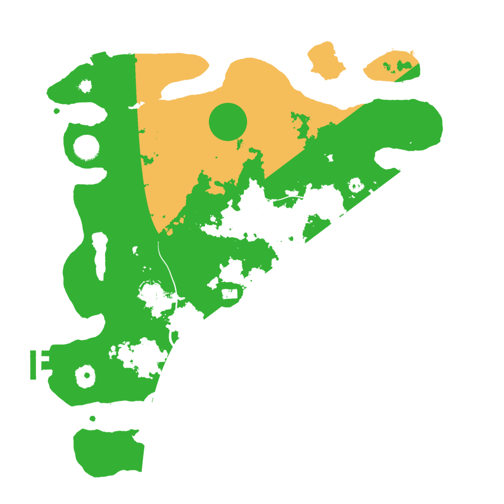 Biome Rust Map: Procedural Map, Size: 3500, Seed: 17665