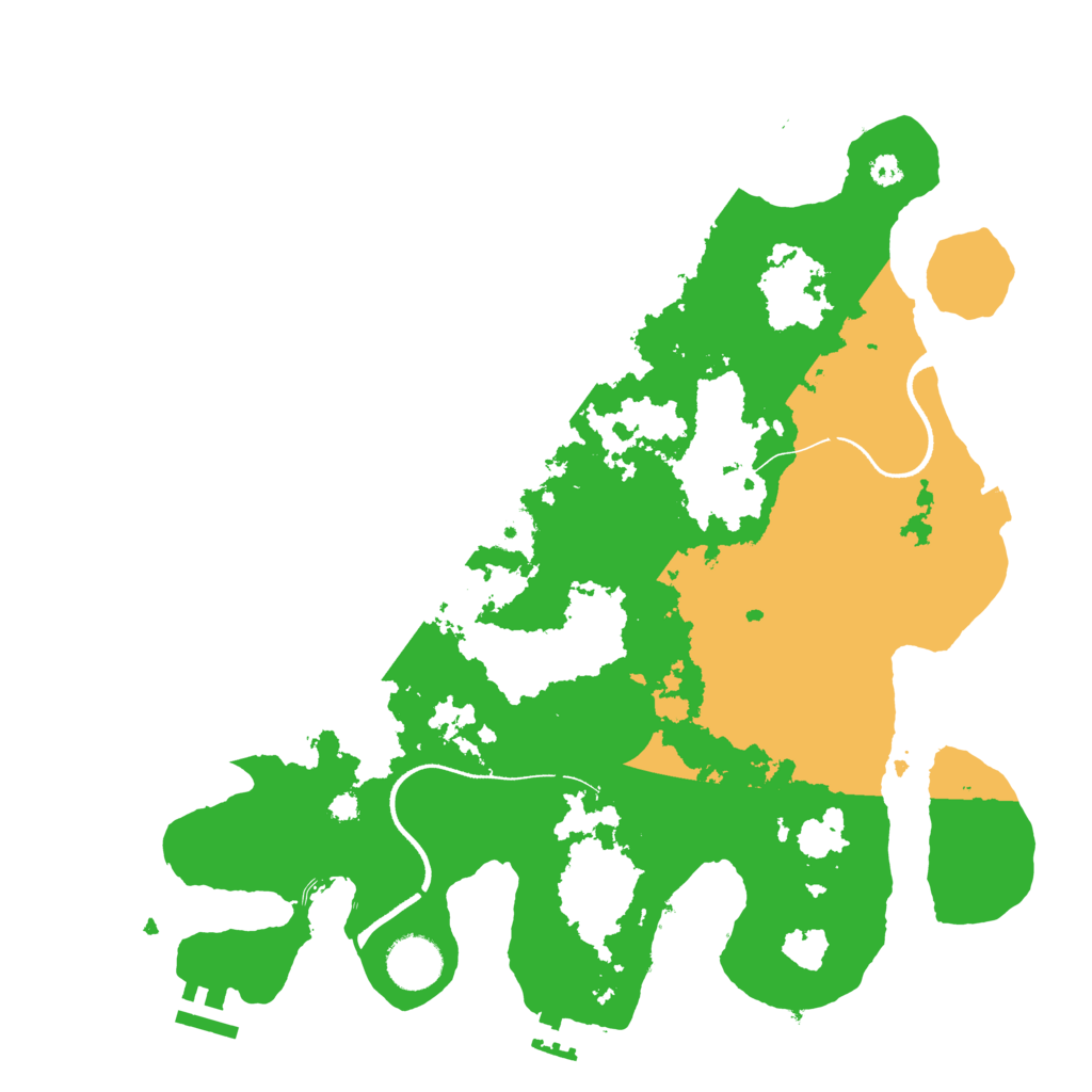 Biome Rust Map: Procedural Map, Size: 3500, Seed: 61009