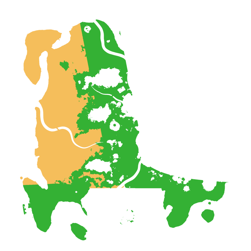 Biome Rust Map: Procedural Map, Size: 3750, Seed: 80085