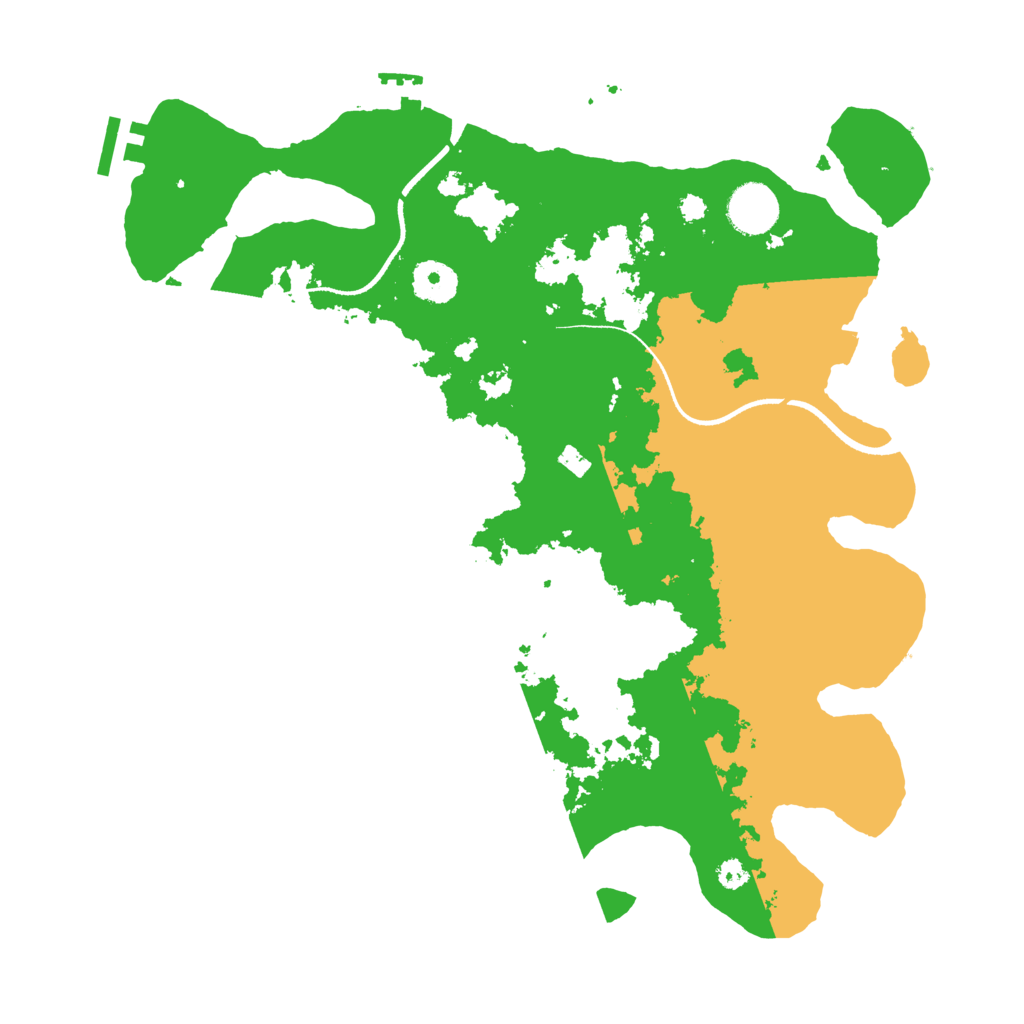 Biome Rust Map: Procedural Map, Size: 3500, Seed: 100566695