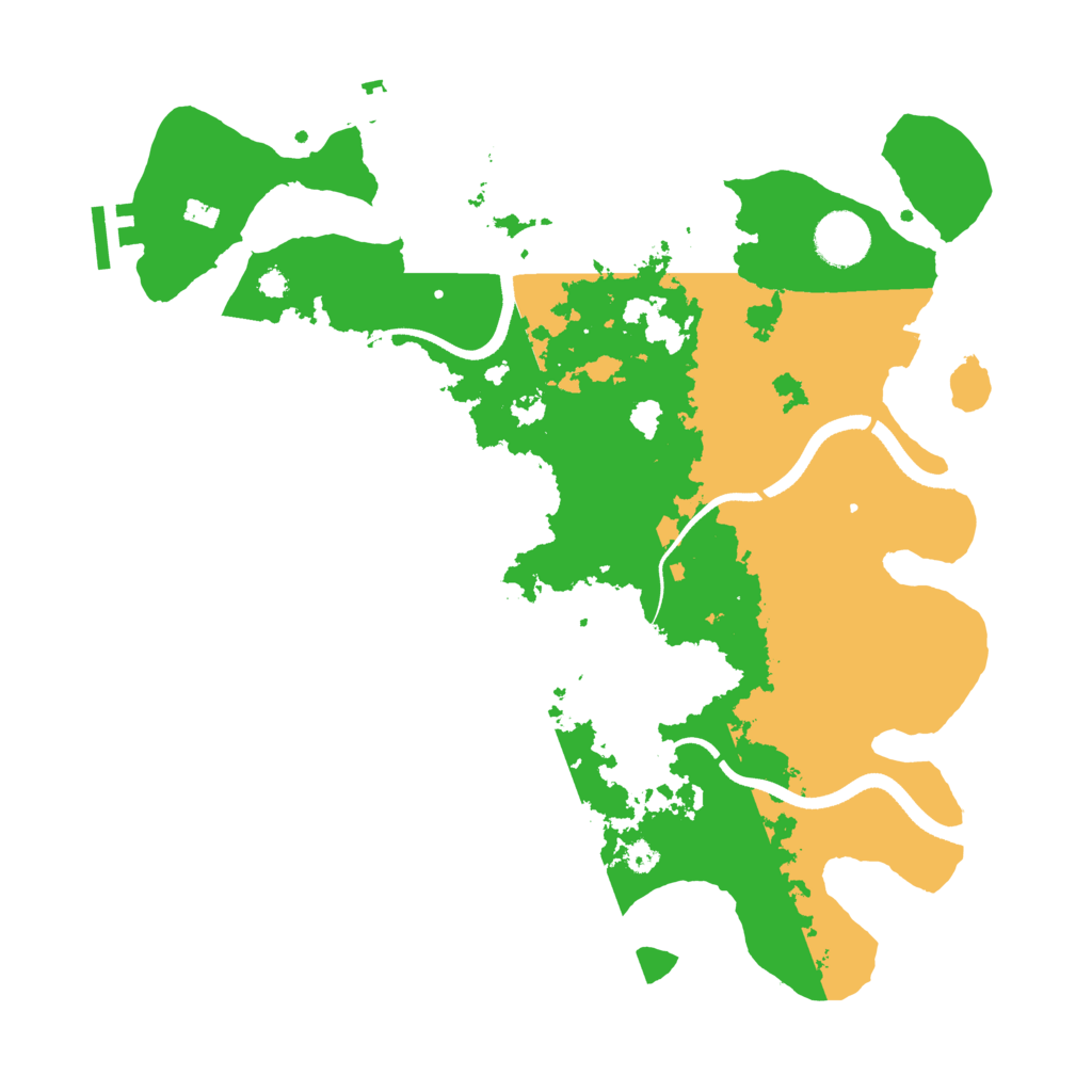 Biome Rust Map: Procedural Map, Size: 3500, Seed: 100566695