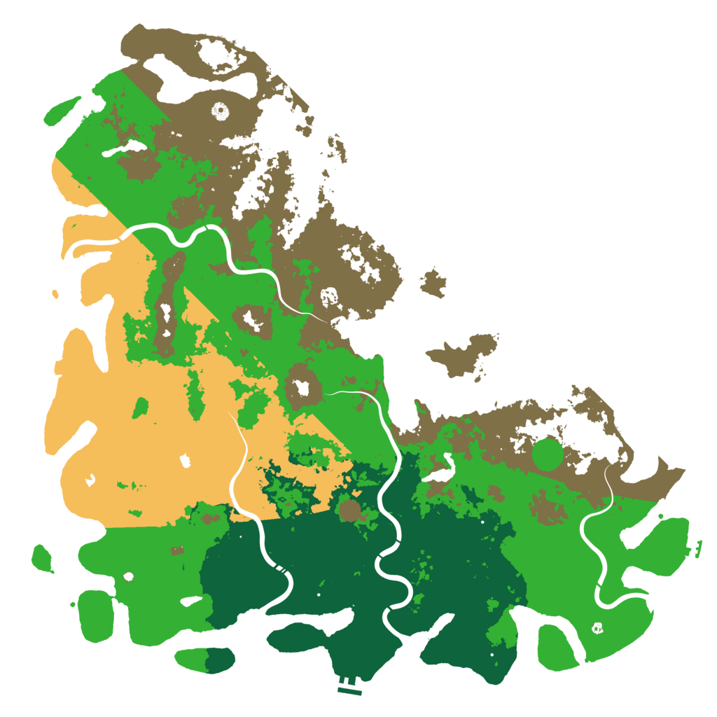 Biome Rust Map: Procedural Map, Size: 6000, Seed: 695684769