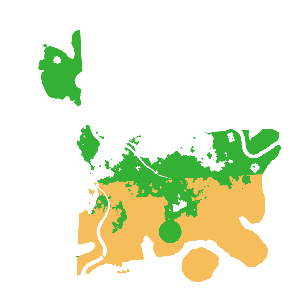 Biome Rust Map: Procedural Map, Size: 3500, Seed: 551400060