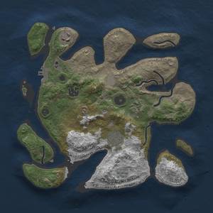 Thumbnail Rust Map: Procedural Map, Size: 3000, Seed: 9899, 12 Monuments