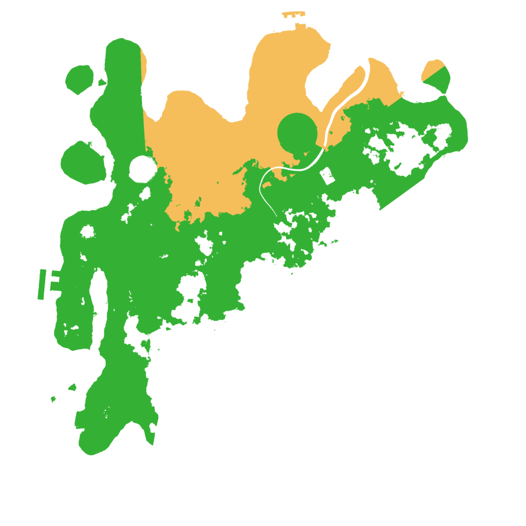 Biome Rust Map: Procedural Map, Size: 3500, Seed: 1796197446