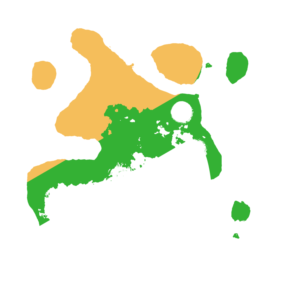 Biome Rust Map: Procedural Map, Size: 2450, Seed: 54896