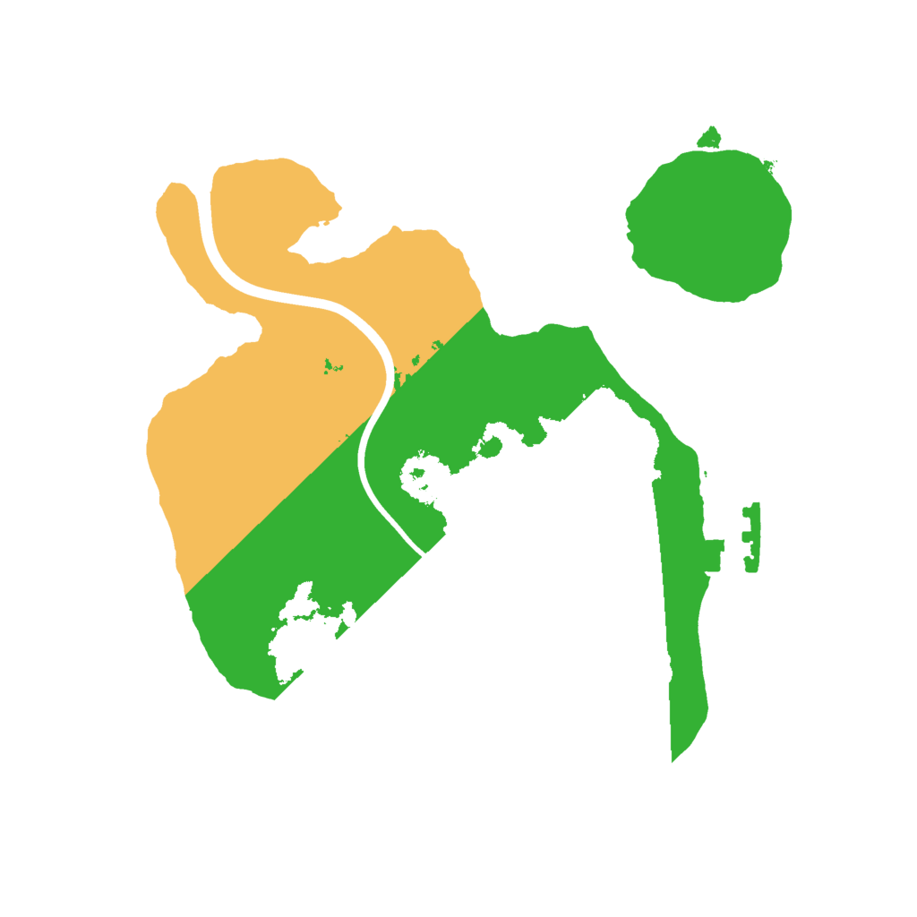 Biome Rust Map: Procedural Map, Size: 2000, Seed: 1118