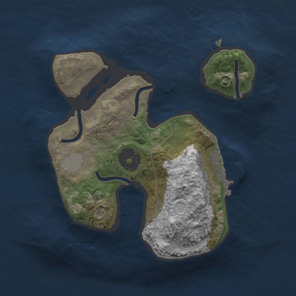 Rust Map: Procedural Map, Size: 2000, Seed: 1118, 6 Monuments