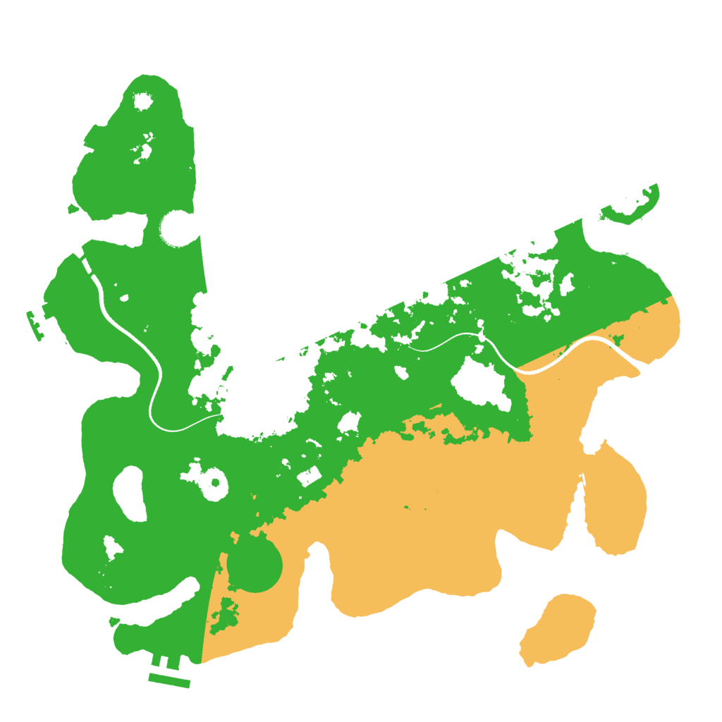 Biome Rust Map: Procedural Map, Size: 3500, Seed: 7038