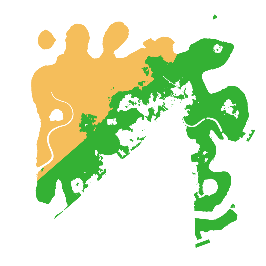 Biome Rust Map: Procedural Map, Size: 3000, Seed: 525850