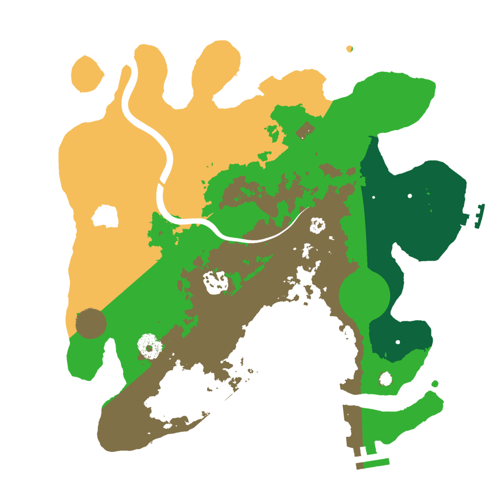 Biome Rust Map: Procedural Map, Size: 3000, Seed: 525850