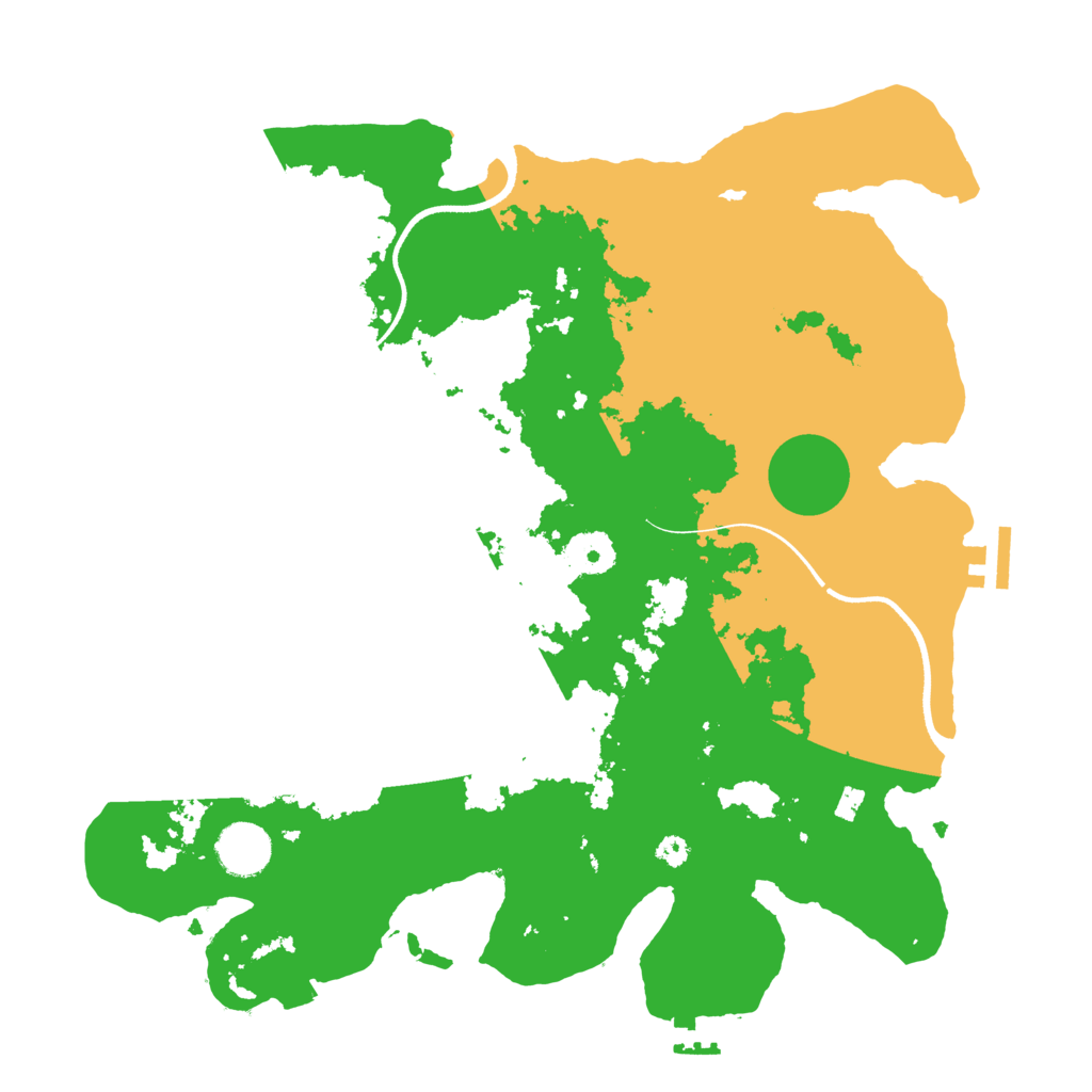 Biome Rust Map: Procedural Map, Size: 3550, Seed: 416109