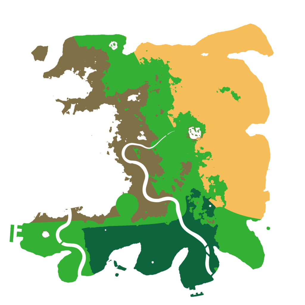 Biome Rust Map: Procedural Map, Size: 3550, Seed: 416109