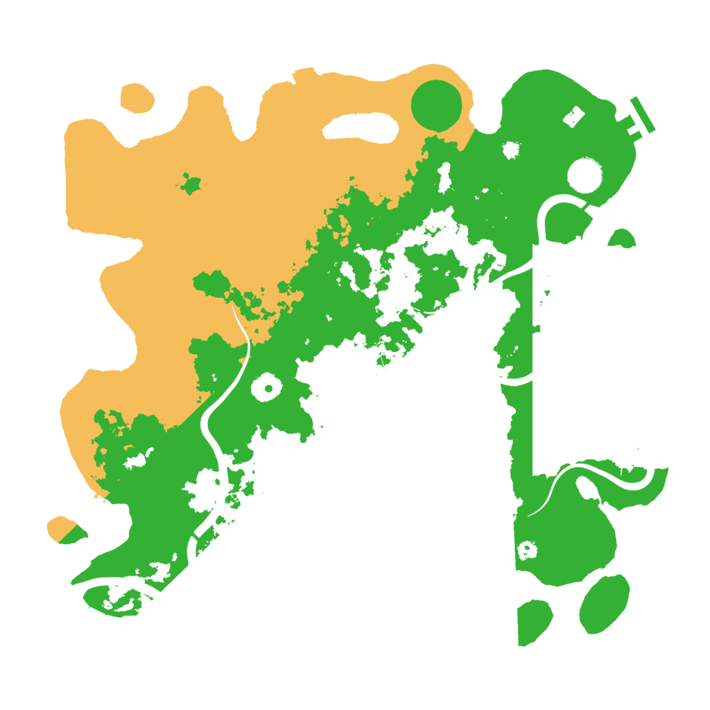 Biome Rust Map: Procedural Map, Size: 3700, Seed: 1398828596