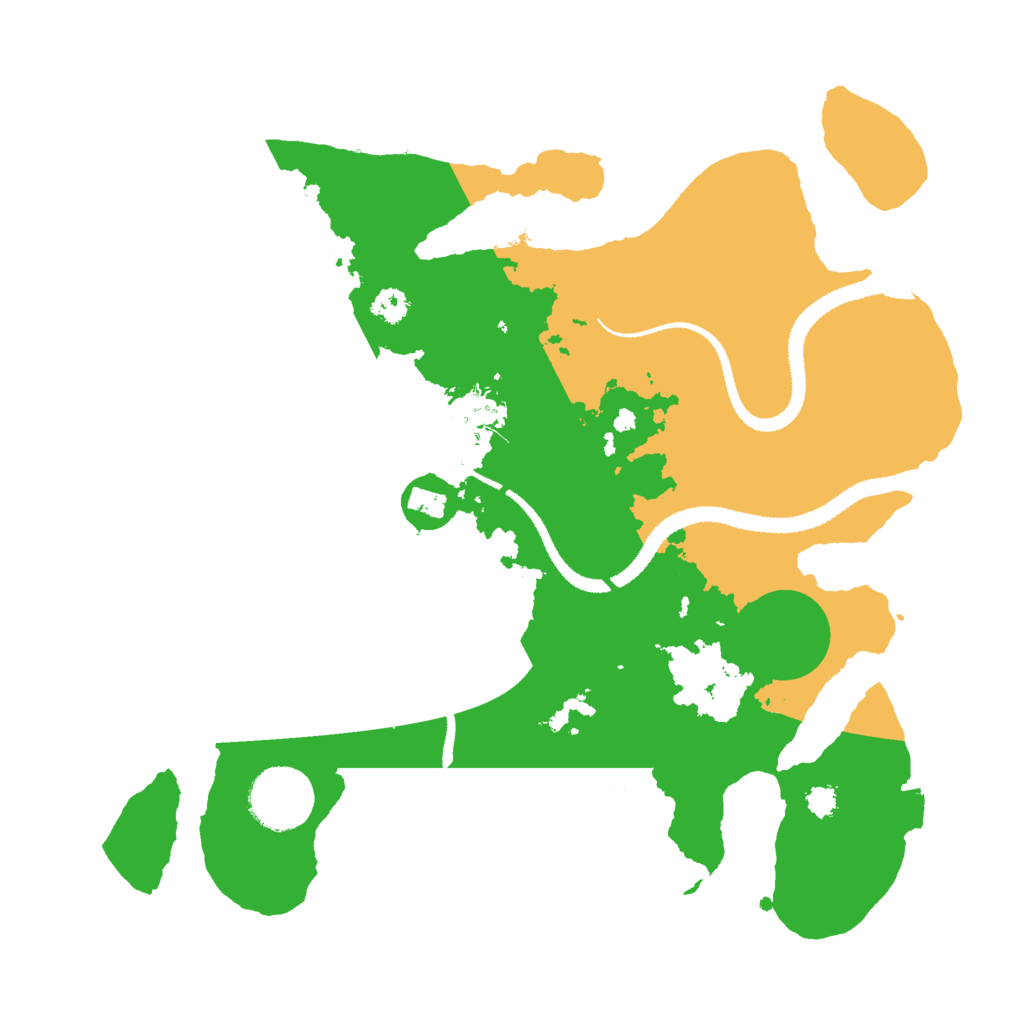 Biome Rust Map: Procedural Map, Size: 3000, Seed: 11182021