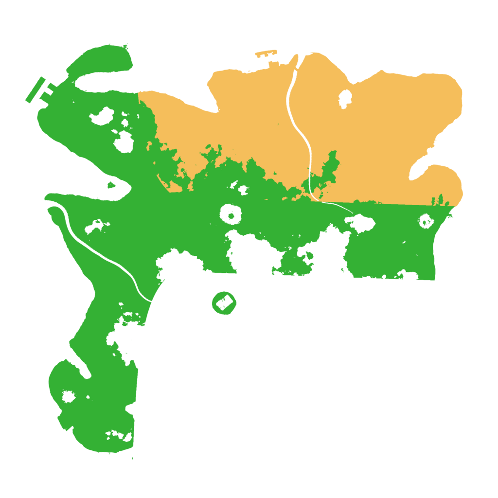 Biome Rust Map: Procedural Map, Size: 3500, Seed: 731143706
