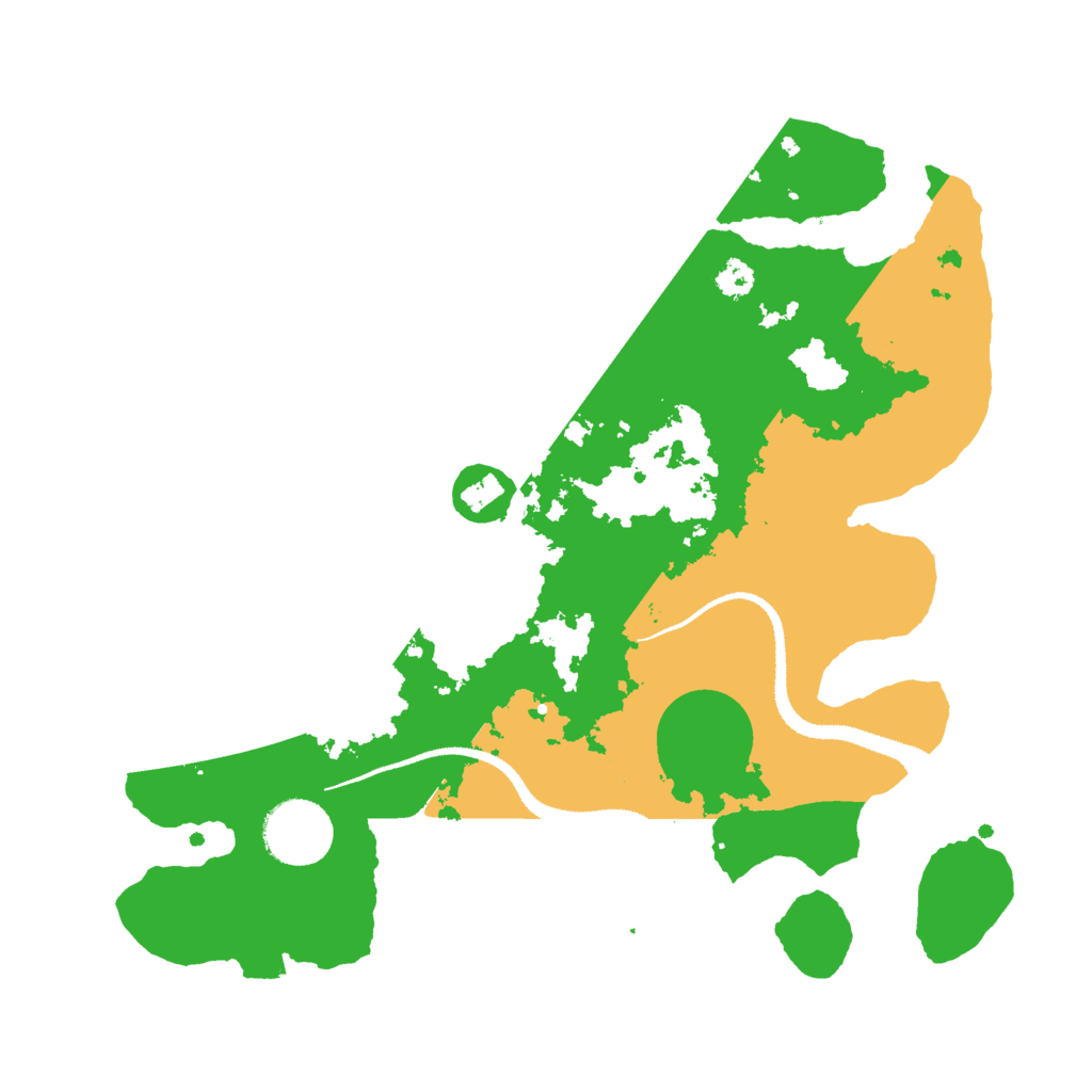 Biome Rust Map: Procedural Map, Size: 3000, Seed: 1321886548