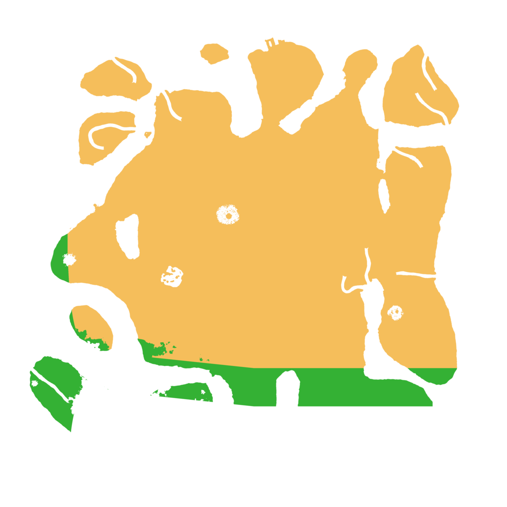 Biome Rust Map: Procedural Map, Size: 3600, Seed: 540557