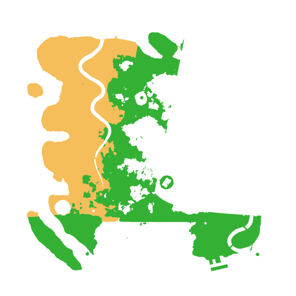 Biome Rust Map: Procedural Map, Size: 3500, Seed: 392852670