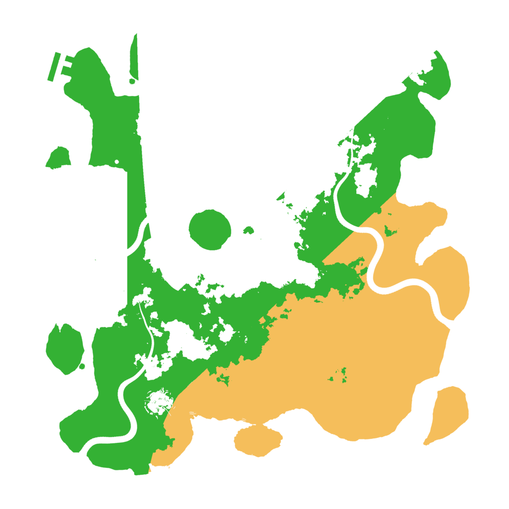 Biome Rust Map: Procedural Map, Size: 3500, Seed: 458760363
