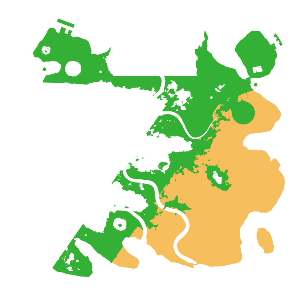Biome Rust Map: Procedural Map, Size: 3500, Seed: 204964414
