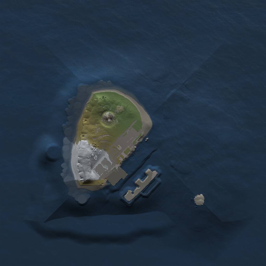 Rust Map: Procedural Map, Size: 1000, Seed: 13721, 2 Monuments