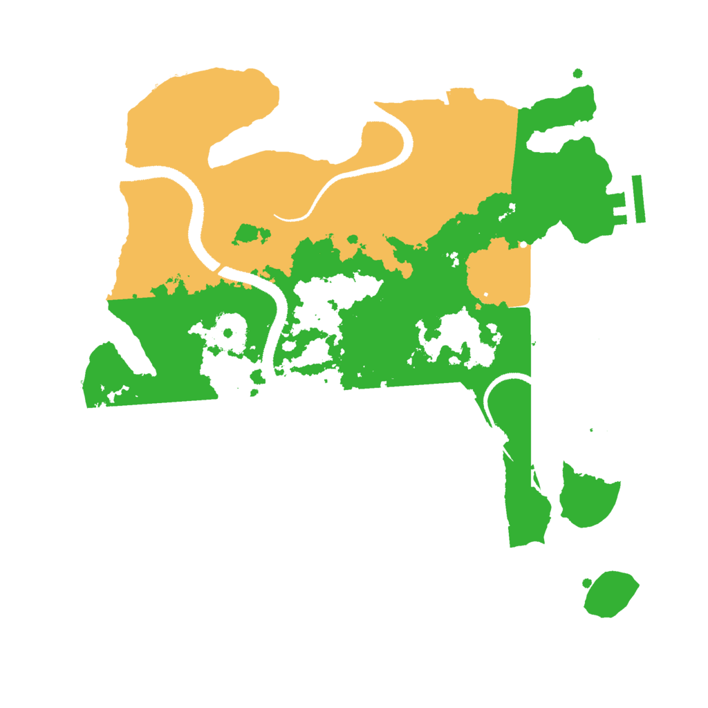 Biome Rust Map: Procedural Map, Size: 3000, Seed: 830372317