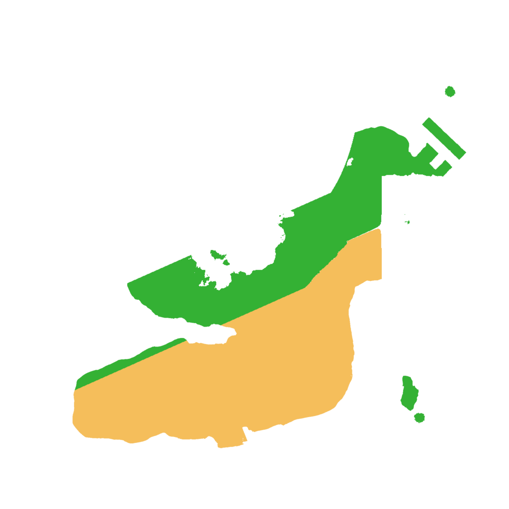 Biome Rust Map: Procedural Map, Size: 2000, Seed: 264039