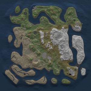 Thumbnail Rust Map: Procedural Map, Size: 4250, Seed: 7392923, 18 Monuments