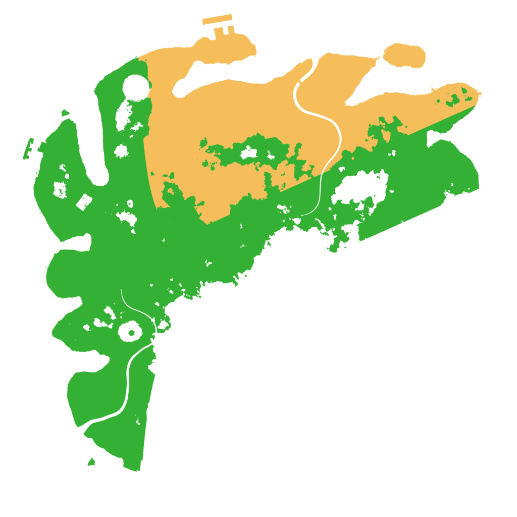 Biome Rust Map: Procedural Map, Size: 3500, Seed: 2078282415