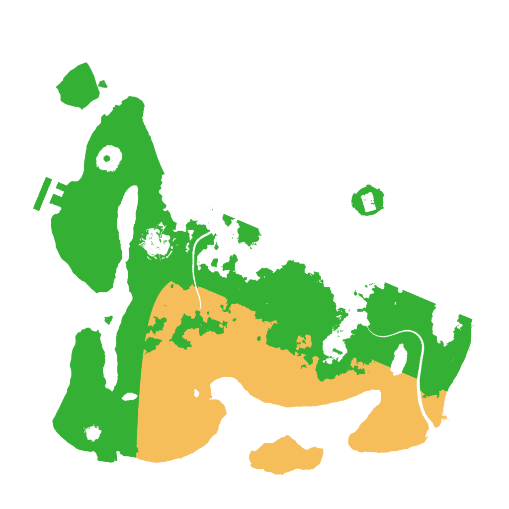 Biome Rust Map: Procedural Map, Size: 3000, Seed: 118555751