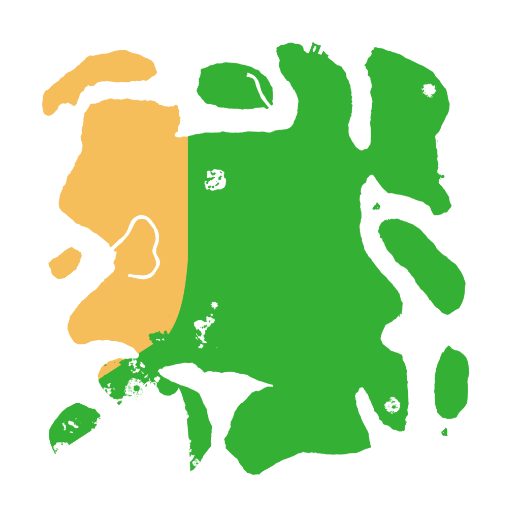 Biome Rust Map: Procedural Map, Size: 3500, Seed: 30603