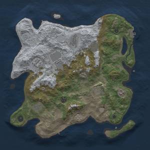 Thumbnail Rust Map: Procedural Map, Size: 3700, Seed: 1729569352, 18 Monuments