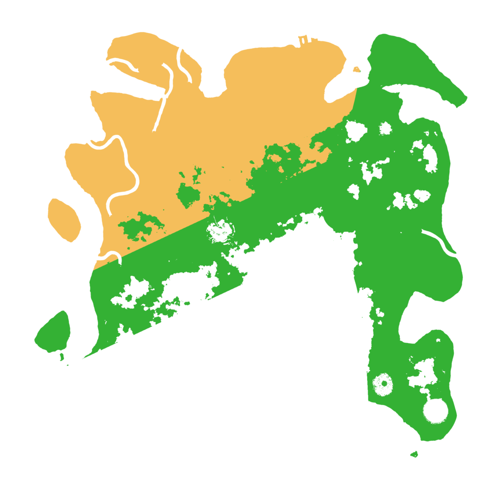 Biome Rust Map: Procedural Map, Size: 3600, Seed: 52490296