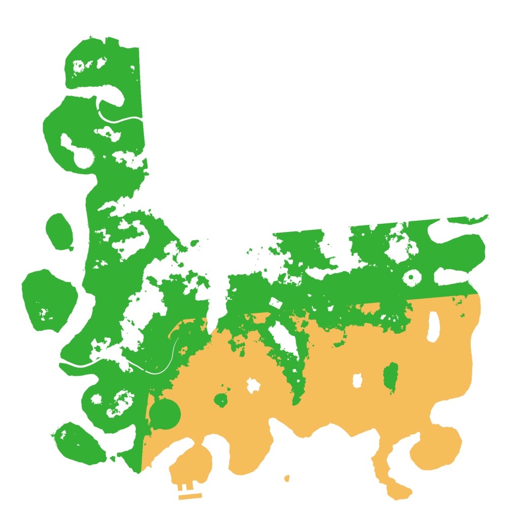 Biome Rust Map: Procedural Map, Size: 4500, Seed: 35464982