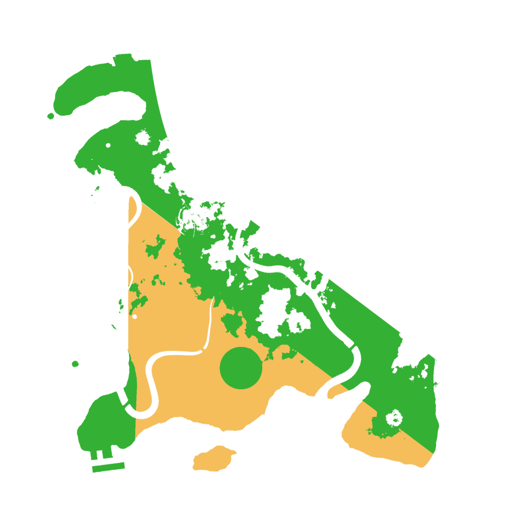 Biome Rust Map: Procedural Map, Size: 3200, Seed: 7426467