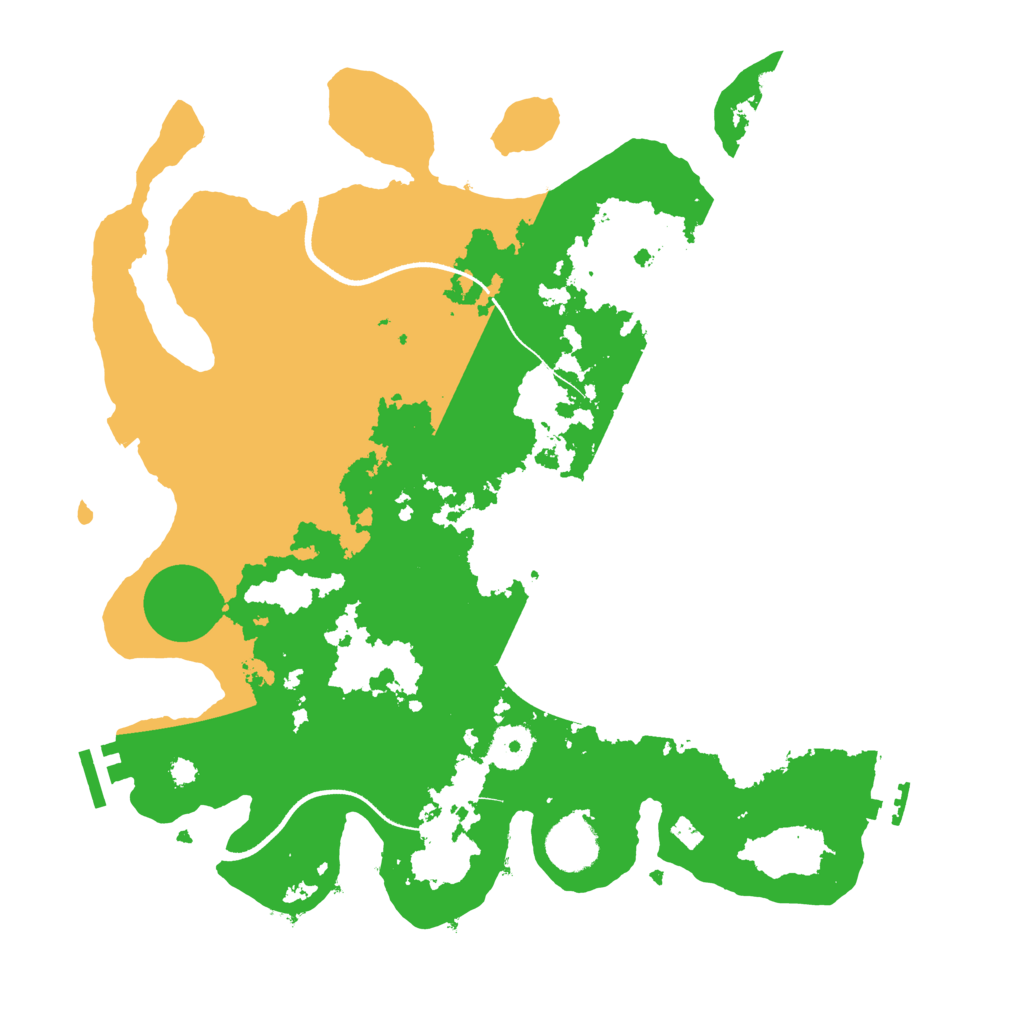 Biome Rust Map: Procedural Map, Size: 3500, Seed: 8081997
