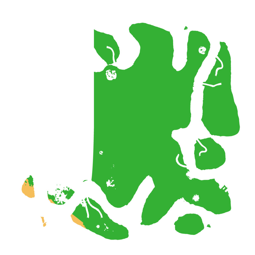 Biome Rust Map: Procedural Map, Size: 3500, Seed: 63242573