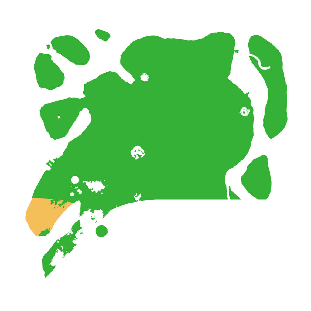 Biome Rust Map: Procedural Map, Size: 3500, Seed: 3709