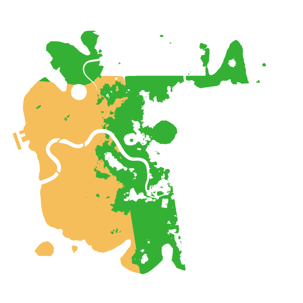 Biome Rust Map: Procedural Map, Size: 3500, Seed: 1334153664