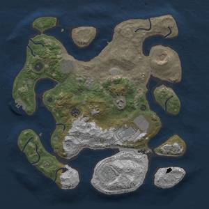 Thumbnail Rust Map: Procedural Map, Size: 3500, Seed: 815509196, 15 Monuments
