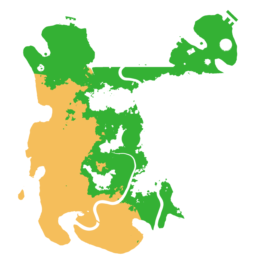 Biome Rust Map: Procedural Map, Size: 3850, Seed: 1082239456