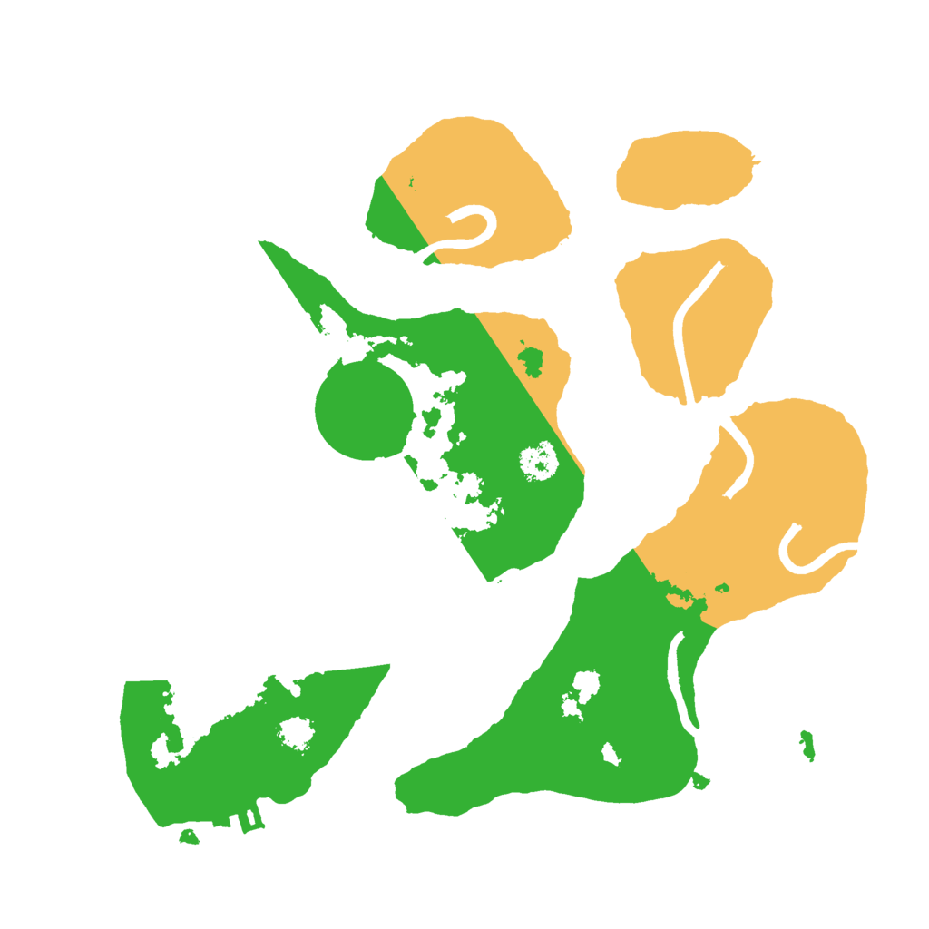 Biome Rust Map: Procedural Map, Size: 2500, Seed: 30357929