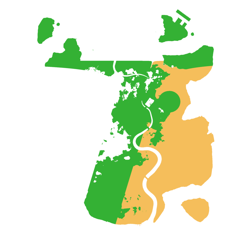 Biome Rust Map: Procedural Map, Size: 3000, Seed: 61429792