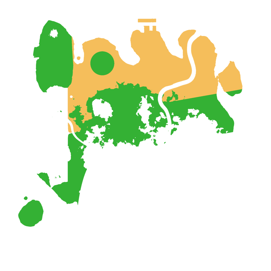 Biome Rust Map: Procedural Map, Size: 3000, Seed: 555262