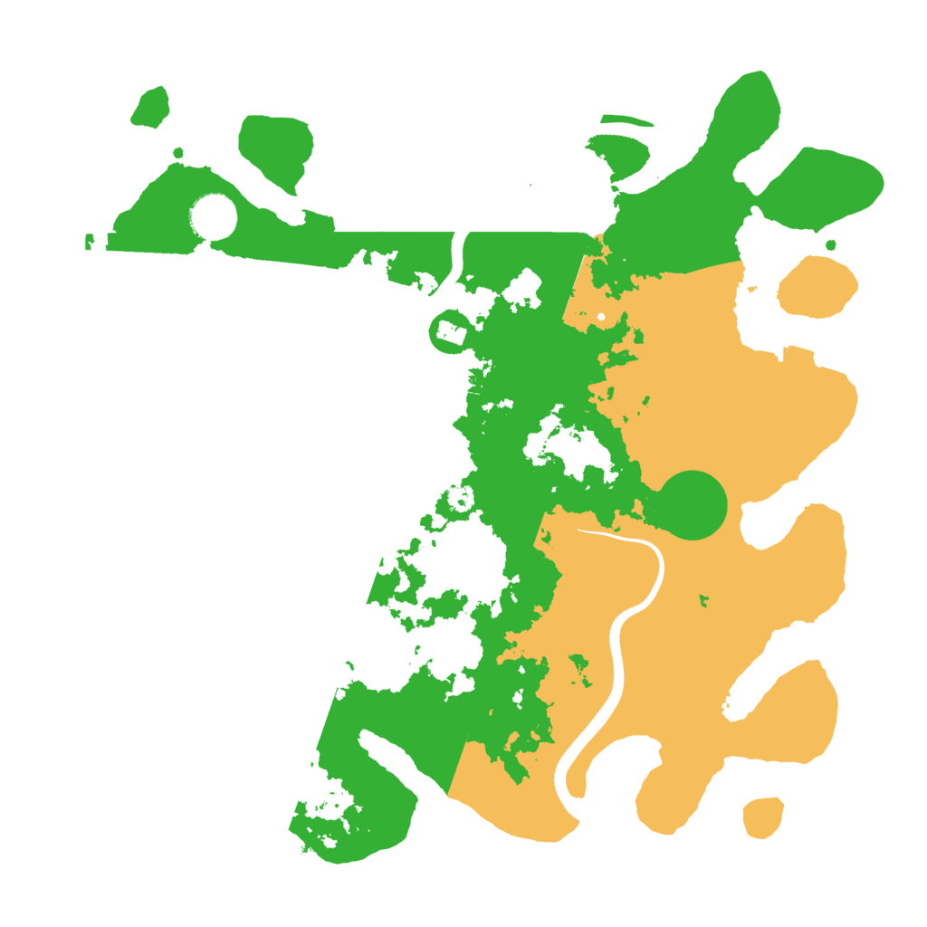 Biome Rust Map: Procedural Map, Size: 3500, Seed: 32344827