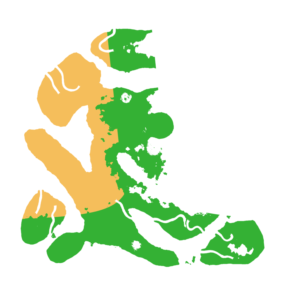 Biome Rust Map: Procedural Map, Size: 3000, Seed: 896234061