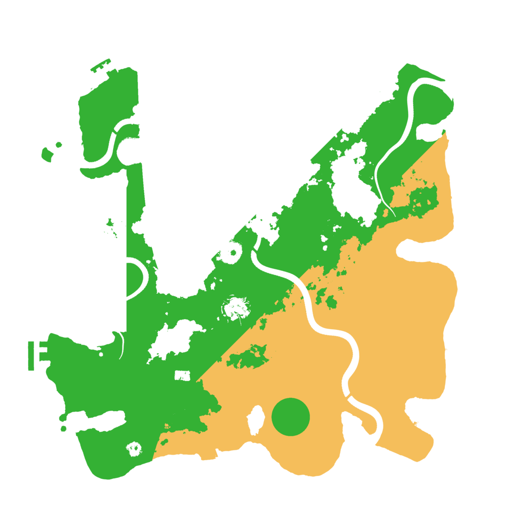 Biome Rust Map: Procedural Map, Size: 3500, Seed: 66180542