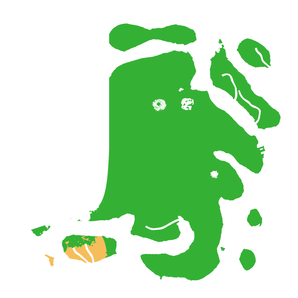 Biome Rust Map: Procedural Map, Size: 3500, Seed: 107807836