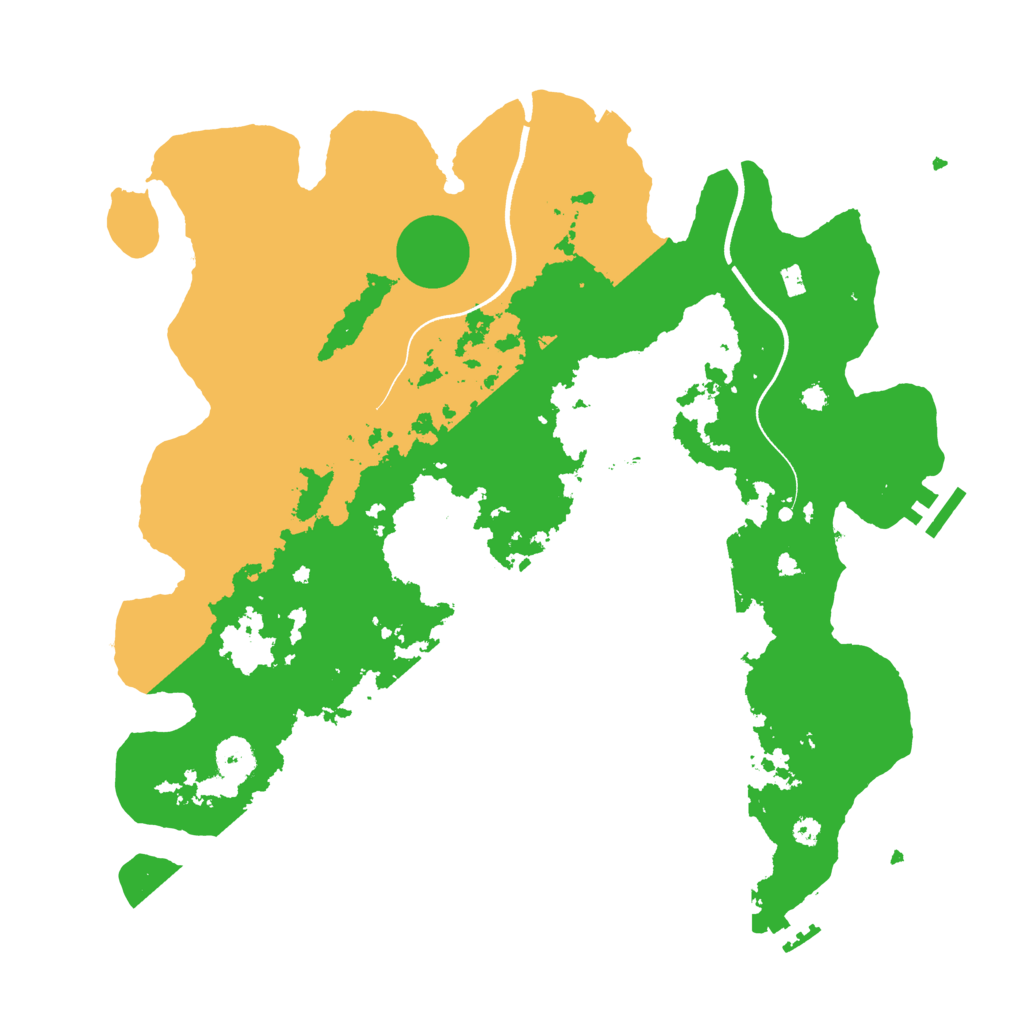 Biome Rust Map: Procedural Map, Size: 3700, Seed: 1370394990